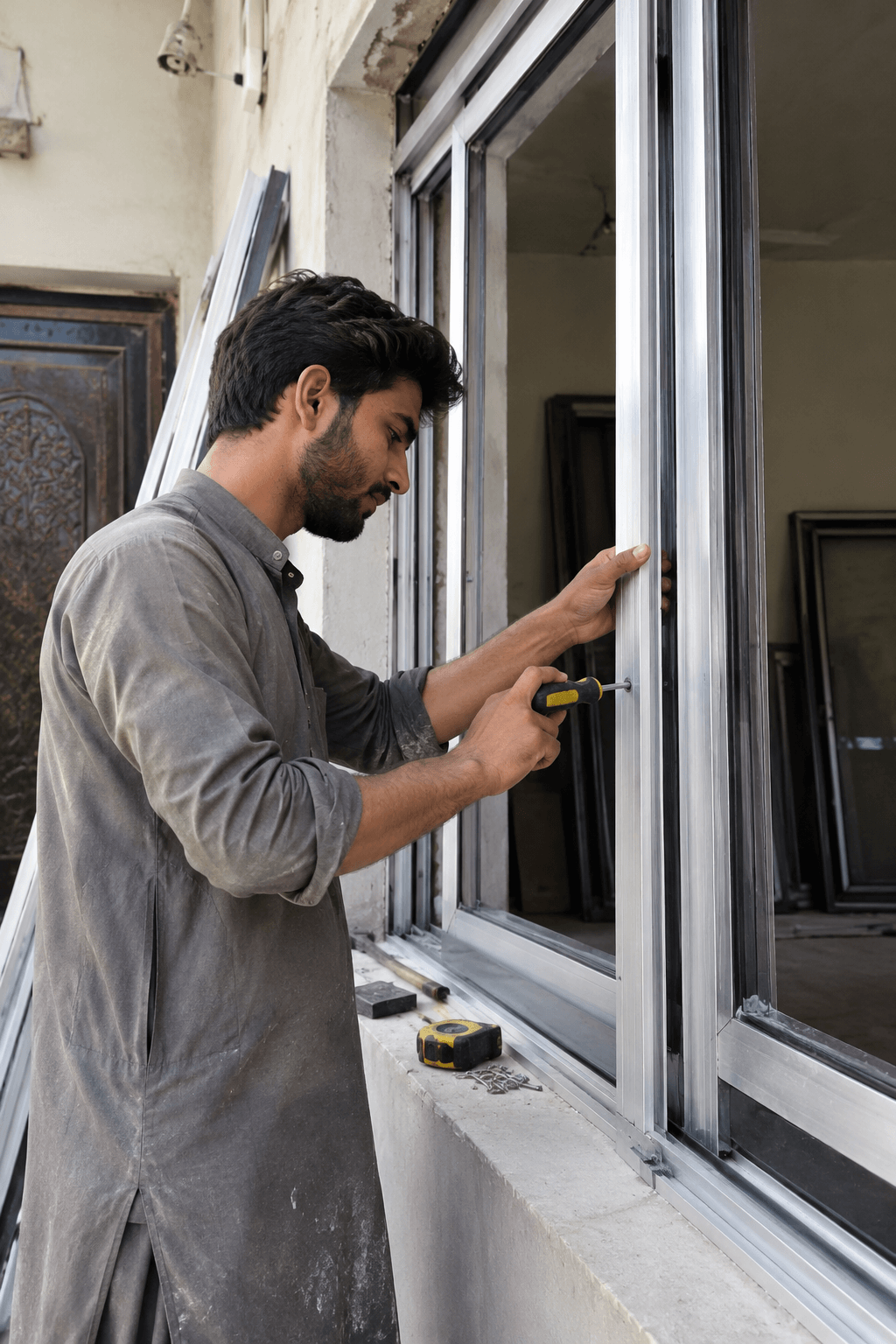 Aluminium Windows and door in pakistan